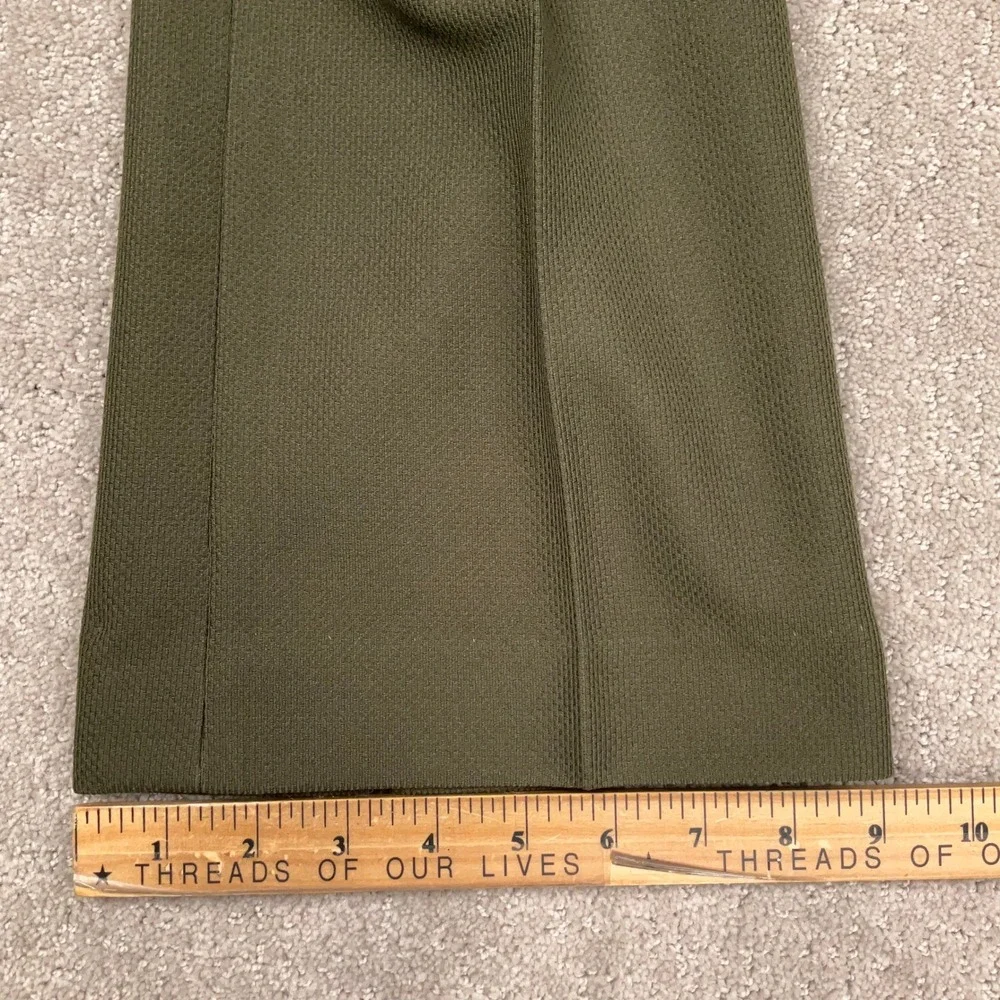 Palm Beach Suit Mens 42R Olive Green 2pc Gold Button 70s Leisure USA Officewear